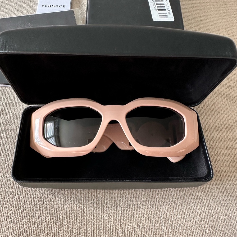 NEW Versace 0VE4425U Unisex Pink/Dark Grey Sunglasses